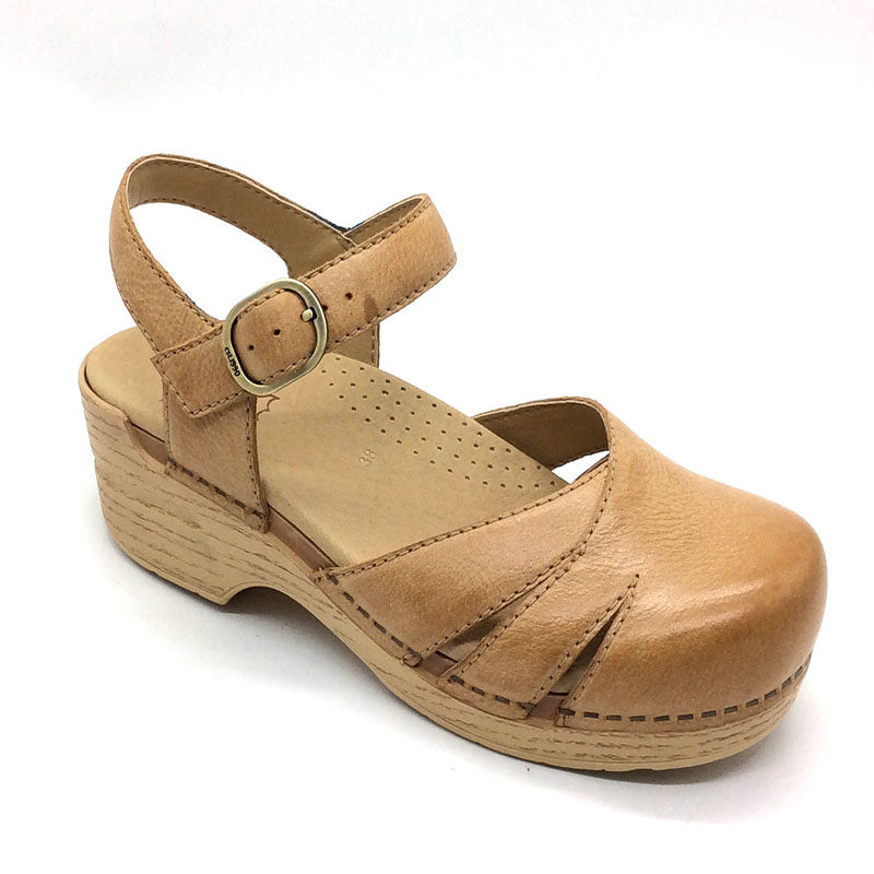 dansko舒适牛皮时尚高跟 包头凉鞋 38码,女鞋,休闲凉鞋,淘宝优惠券,粉丝福利购,淘宝优惠卷