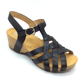 38码 dansko时尚 黑色高跟凉鞋