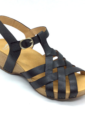 dansko时尚黑色高跟凉鞋 38码