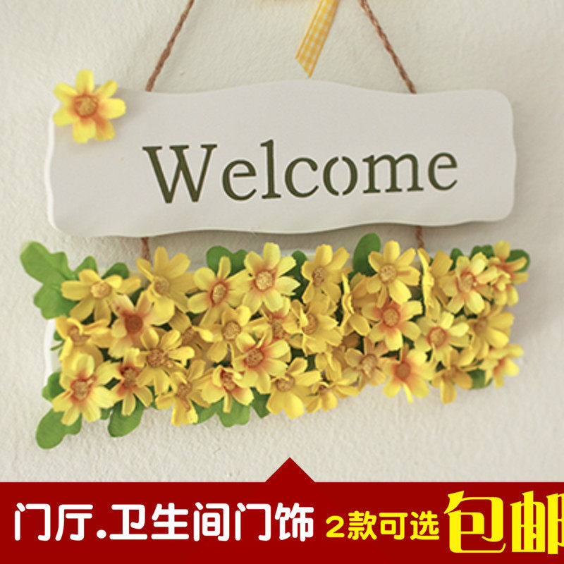 韩国进口仿真花菊花拍照道具装饰挂件绢花室内小清新卫生间门饰