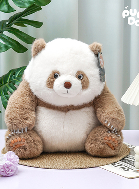 PUFF DOLL新品秦岭大熊猫七仔熊猫玩偶公仔毛绒玩具送男女生礼物
