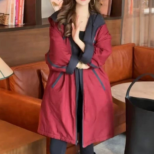 双面穿棉服女带帽子连帽2026冬季新款中长款加厚棉袄保暖棉衣外套