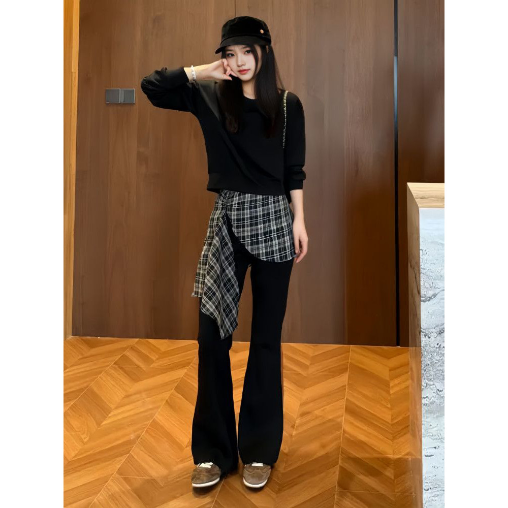 春秋季时尚洋气宽松显瘦卫衣女+休闲裤2026新款韩版遮肉两件套装,女装/女士精品,时尚套装,淘宝优惠券,粉丝福利购,淘宝优惠卷