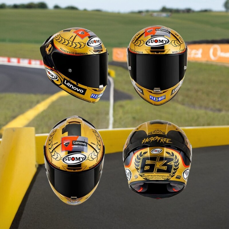 SUOMY SR-GP bagnaia MotoGP杜卡迪车手金色冠军限量版摩托车头盔