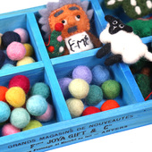 羊毛毡球球2cmDIY配件日韩饰品耳坠家居饰品材料头绳发圈发饰杯垫