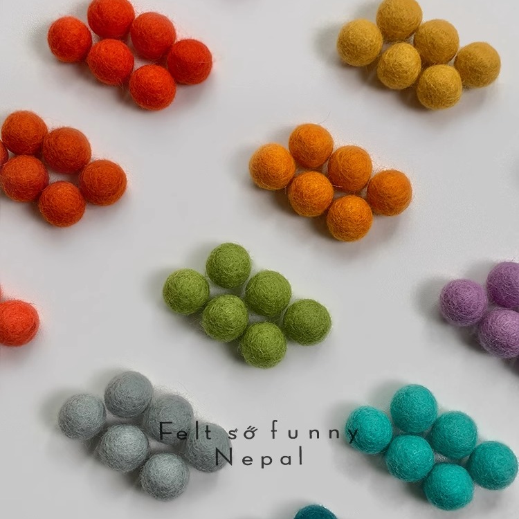 18mm羊毛毡球DIY装饰配件ins