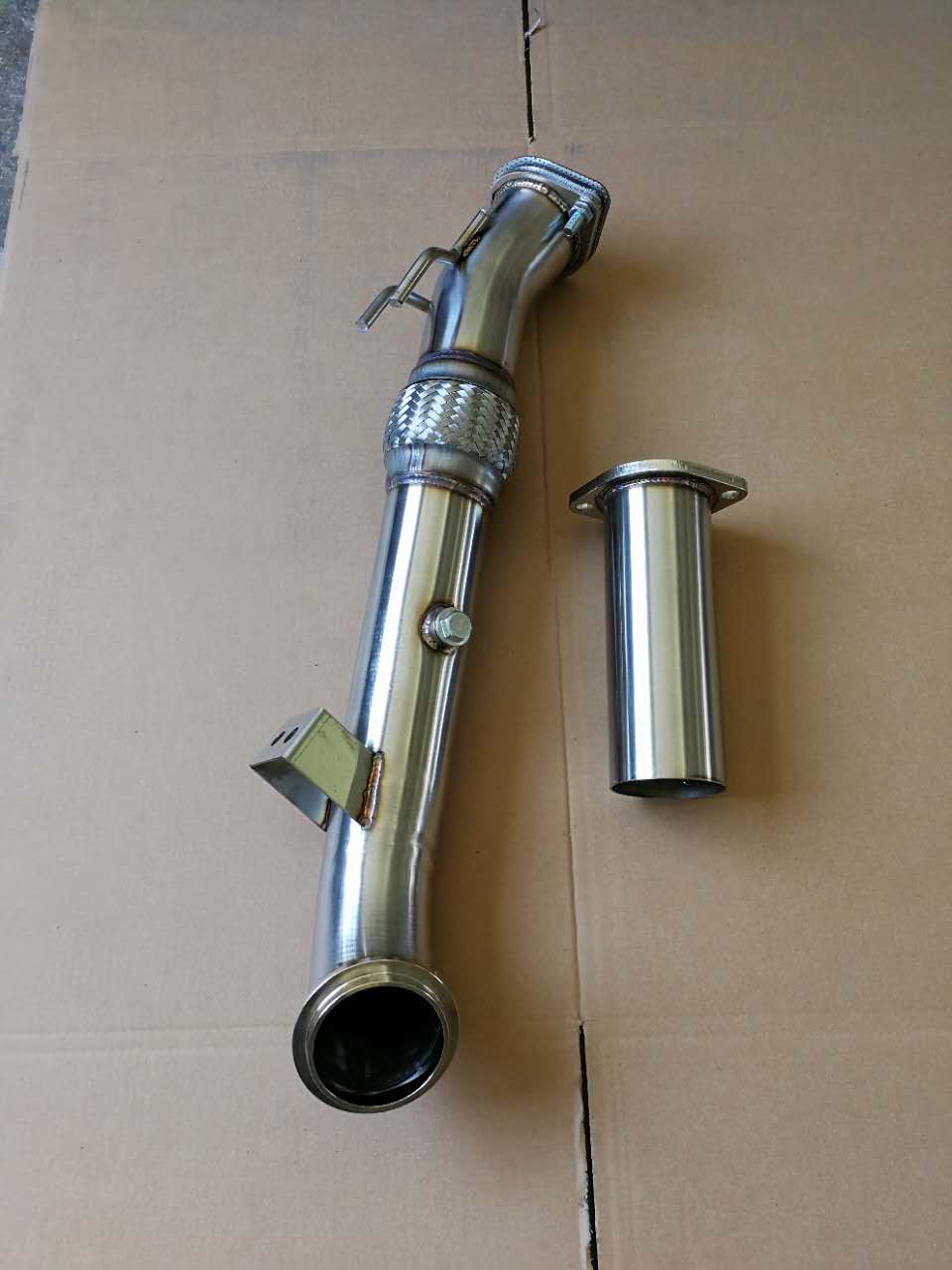 改装适用于福特福克斯ST 2.0T 直通76mm排气头段排气管