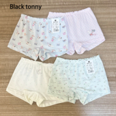 小黑托昵托尼女童内裤 中童宝宝内裤 平角短裤 2条装