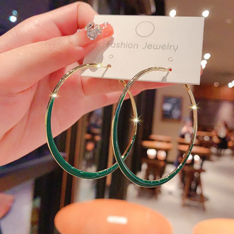 大夸张高级感耳圈网红欧美年新款