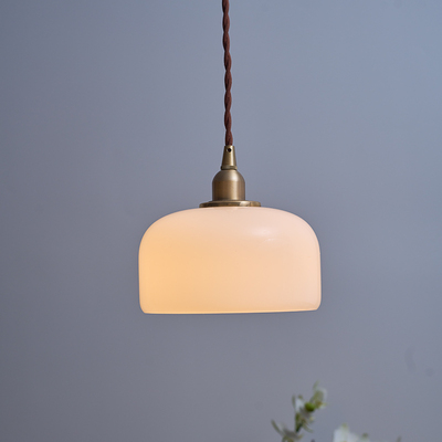 Dearlife暖居玻璃吊灯吧台玄关床头过道吊灯装饰小吊灯单头灯民宿