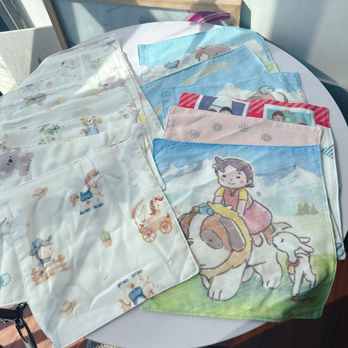 10条包邮A类婴幼儿吸水擦手巾