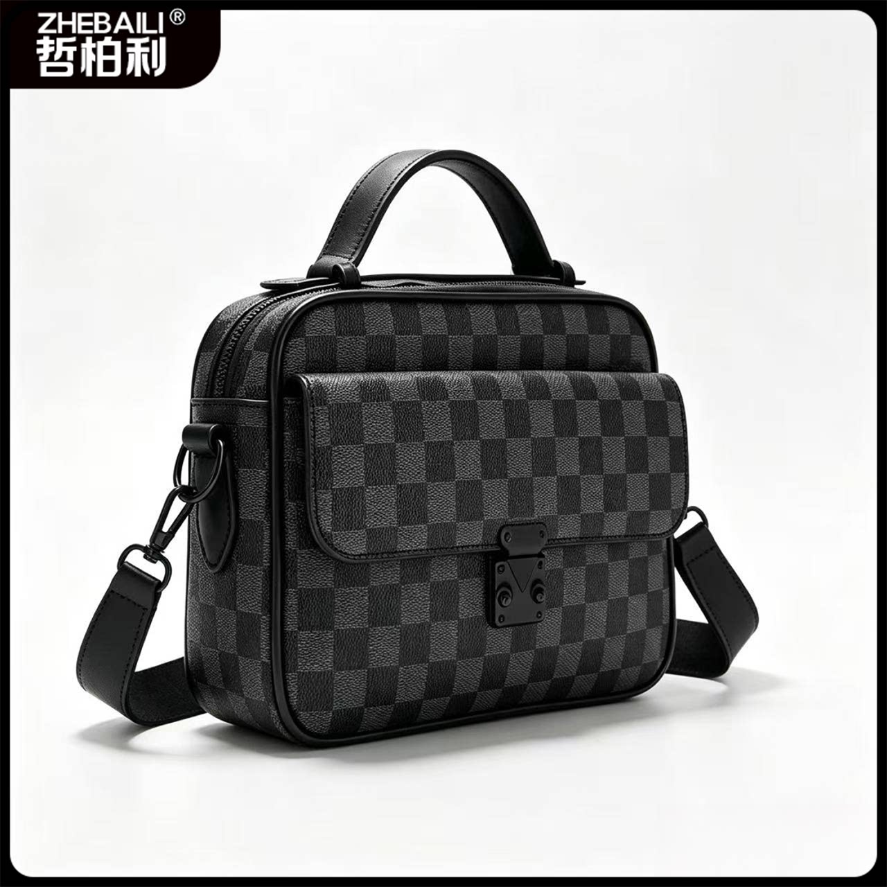 新款男士单肩包牛皮斜挎包