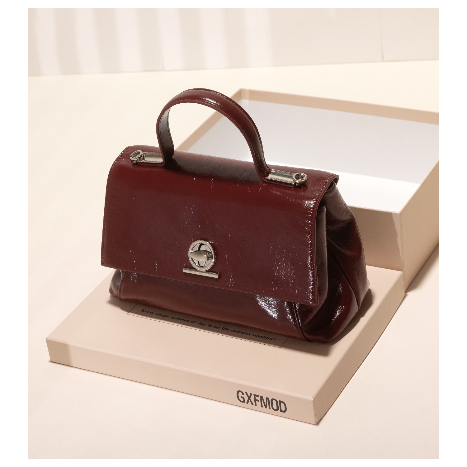 GXFMOD头层牛皮手提包托特包女