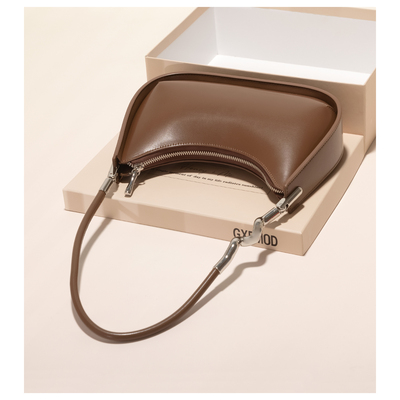 GXFMOD复古腋下法棍包牛皮女包