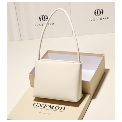 小众简约真皮腋下包女2025早秋