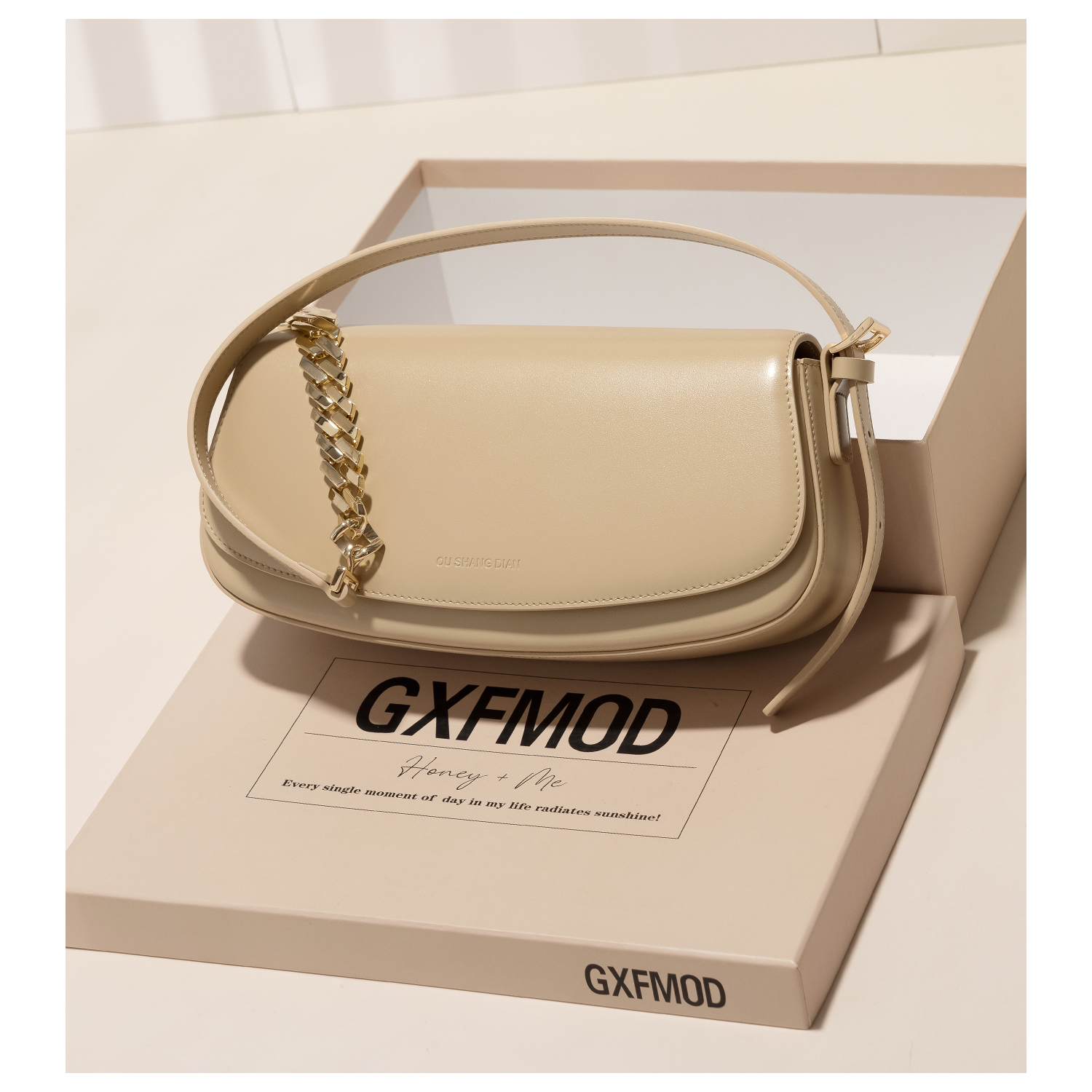 GXFMOD真皮简约腋下包包斜挎小包