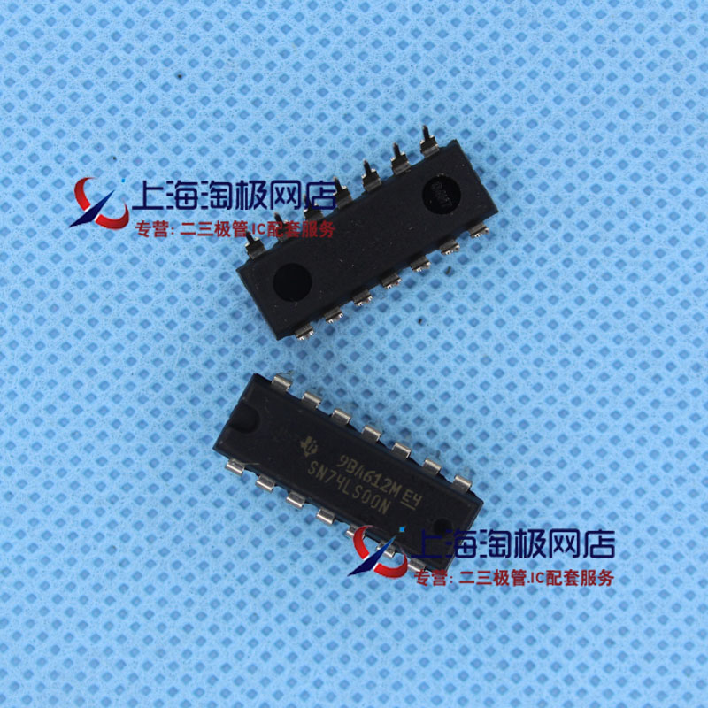 SN74LS00N  TI全新 直插 74LS00 四二输入与非门 DIP14+