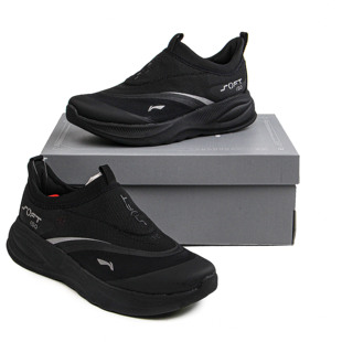 2一脚蹬网面透气跑步鞋 李宁运动休闲鞋 SOFT AGLV005 男2025新款