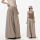 女 垂坠感显瘦休闲裤 4muggle原创设计新款 百搭复古宽腰头阔腿裙裤