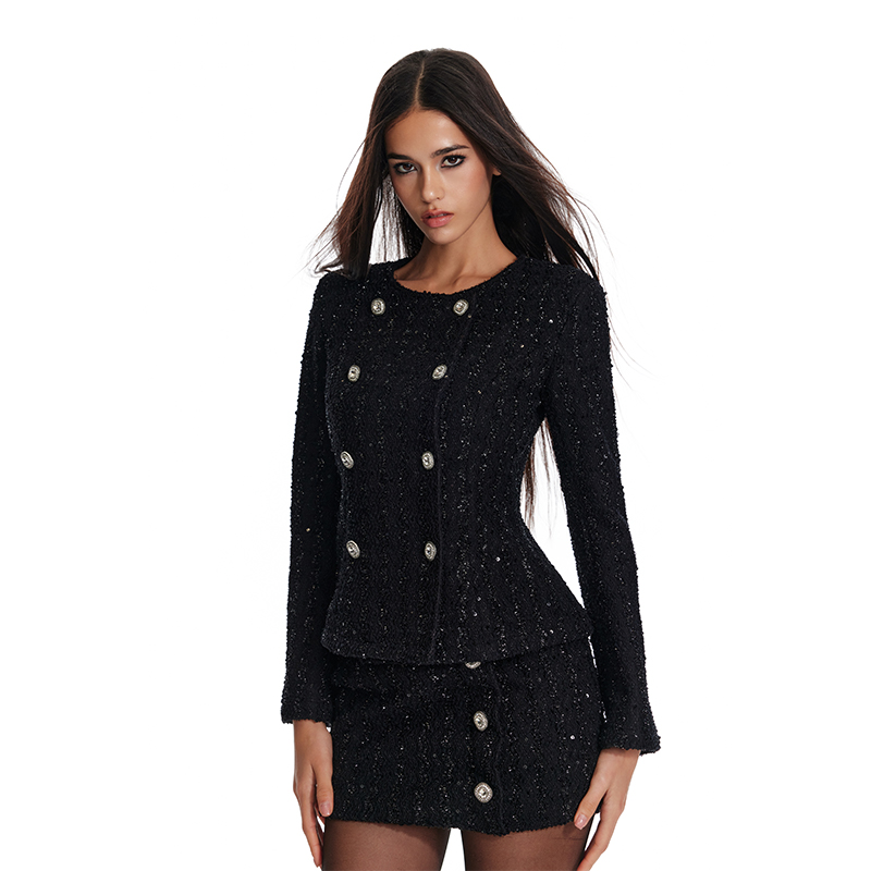 4muggle富家千金小香风外套套装