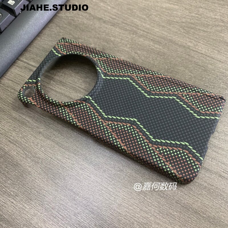 仿碳纤维纹凯夫拉纹水贴迷彩蛇皮纹权杖适用OPPO Find n6手机壳磁吸Find n5硬壳中轴保护壳商务轻奢潮男浮雕