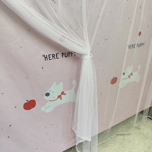 宿舍粘贴式 寝室上铺遮光床帘 床帘可爱 学生下铺魔术贴床帘全遮光