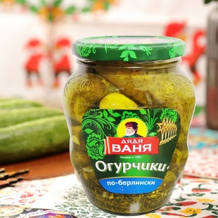 俄罗斯瓦尼亚老爹酸黄瓜法国风味460g 瓶汉堡三明治西餐现货 680g