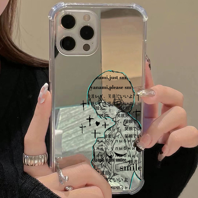 EVA适用iPhone17苹果14手机壳15ProMax绫波丽16荣耀100华为Mate60明日香镜面P70补妆oppovivo创意高级感软胶9