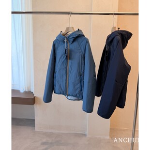 ANCHUDS 正反两穿！防泼水可收纳 保暖轻量3M新雪丽棉服秋冬外套