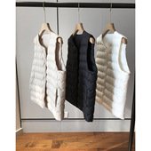 品质和价格都特别实在 90%白鸭绒圆领V领短款 羽绒服马甲背心女