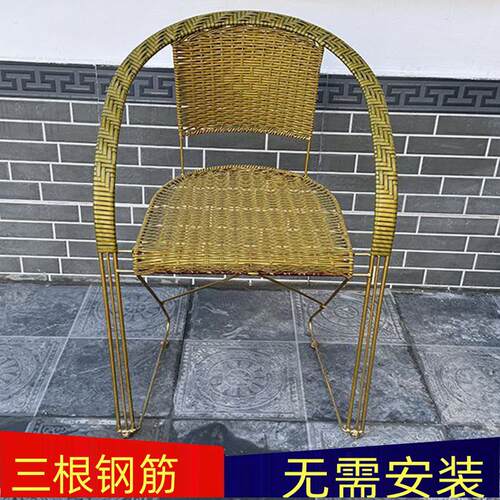 手工编织弓形椅弹性透气椅子