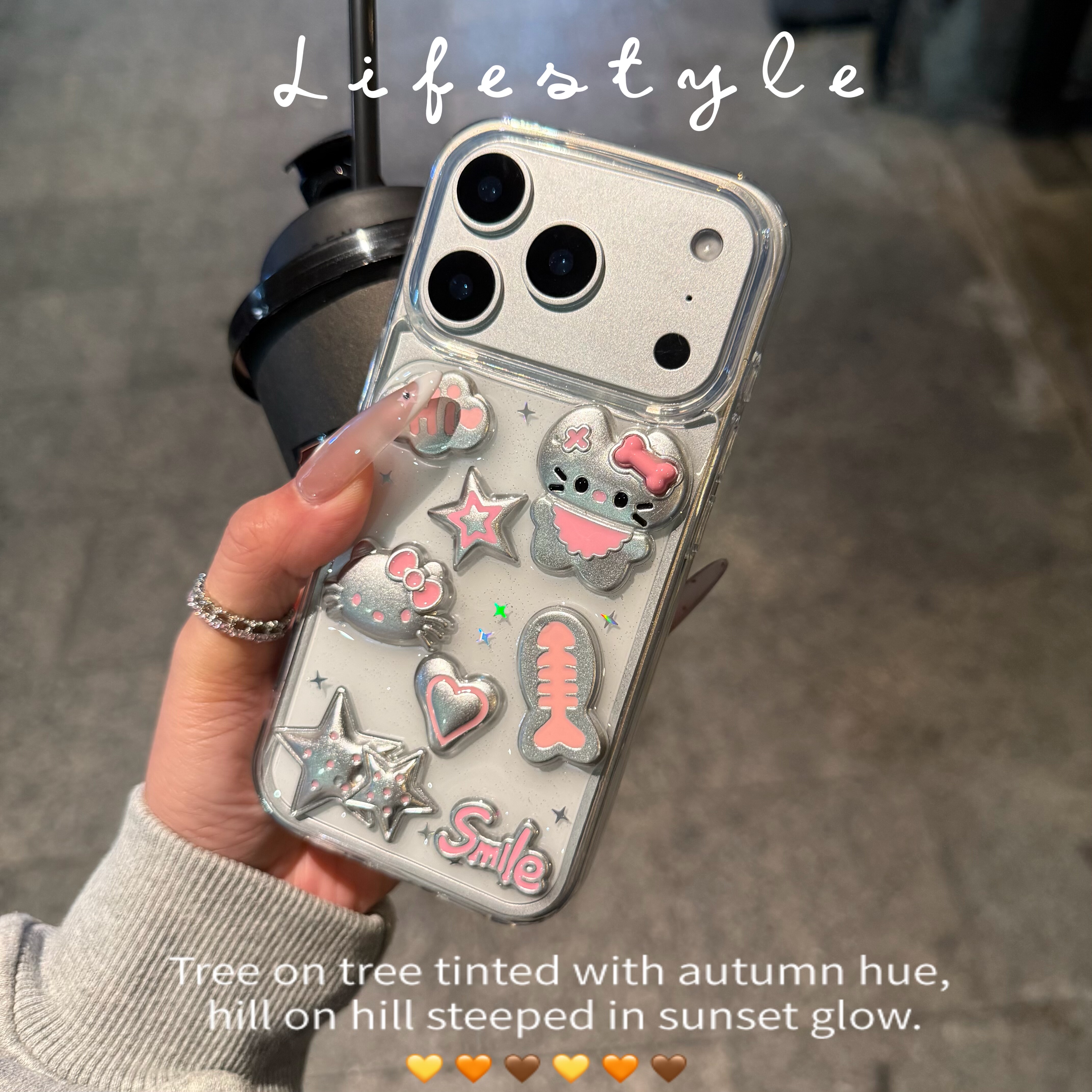 银色电镀kitty猫适用三星S25 S24 S23plus手机壳S22 S21fe s20+软壳note20 10ultra透明A71滴胶A53保护套少女