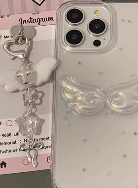 立体滴胶翅膀适用oppo findx8 7pro手机壳A2 A3pro防摔K12 k11 k10软壳A96 A72少女A57 A58x保护套a97防摔壳