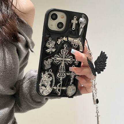 复古哥特风十字架适用三星S26 S25 S24 S23plus手机壳S26 S22 S21fe s20+软壳note20 10ultra A71 A53保护套