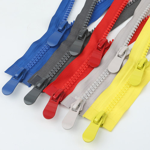 树脂彩色8号双头服装长款拉链