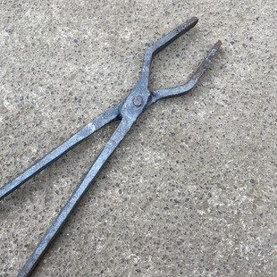 锻打铝锭钳火钳夹子铁钳工业火钳取件钳火钳工业用锻造夹持工具