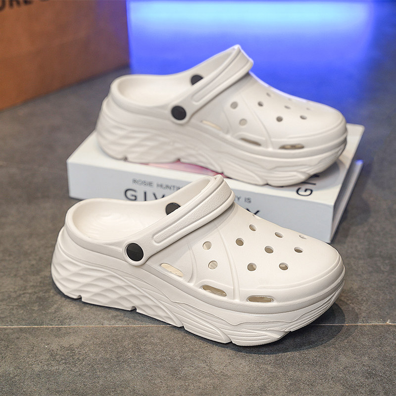 超美巨好看厚底洞洞鞋女士踩屎感泡泡鞋防滑包头拖外穿网红凉拖鞋,女鞋,包头拖,淘宝优惠券,粉丝福利购,淘宝优惠卷