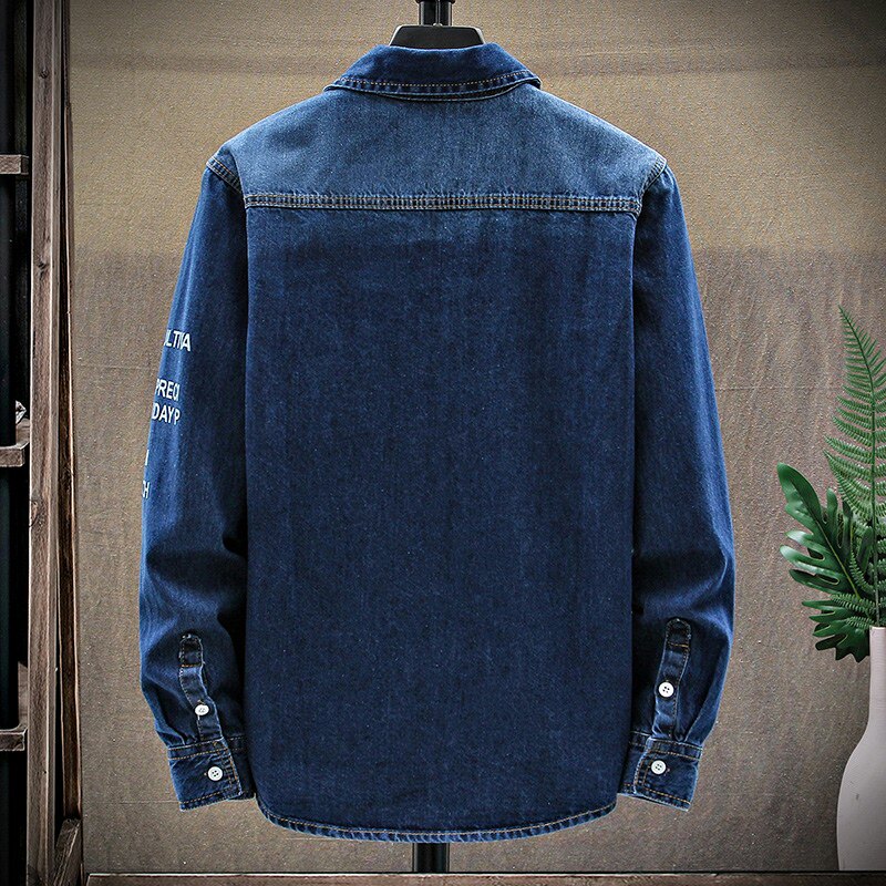CY911-P55衬衫男士高品质牛仔时尚休闲长袖衬衣XZ313B-1,男装衬衫,星座313B-2
