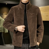 秋冬主推青年男士潮流颗粒绒立领夹克外套M1188-P135控价178，男装毛呢大衣，星座313B-2