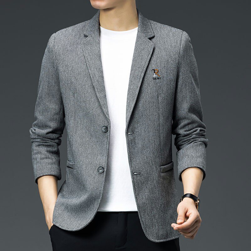 XF824-P100秋季新款男士高品质时尚商务修身小西服外套XZ313B-1图片