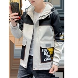 夹克男秋季潮流ins男士时尚连帽工装外套XZ313B-1-JK1201-P60，男装夹克，星座313B-2