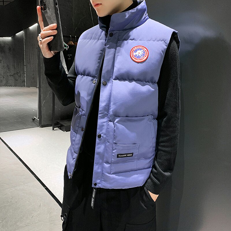 秋冬新款潮流帅气立领休闲男士马甲外套XZ313B-1-M0908-P55图片