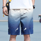 2021夏季新款流行时尚渐变短裤男休闲五分裤XZ313B-1-DK2011-P20，男装休闲裤，星座313B-2