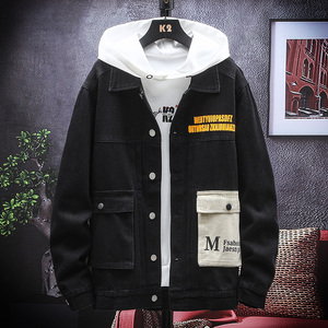 外套男春季时尚休闲牛仔夹克上衣XZ313B-1-NZ939--P85,男装夹克,星座313B-2