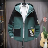 挂拍夹克男秋季潮流ins男士时尚连帽工装外套XZ313B-1-JK1201-P60，男装夹克，星座313B-2