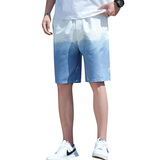 2021夏季新款流行时尚渐变短裤男休闲五分裤XZ313B-1-DK2011-P20，男装休闲裤，星座313B-2