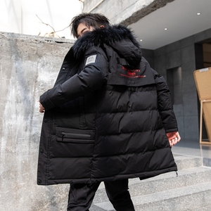 加厚羽绒棉服男士休闲中长款连帽棉衣外套XZ313B-1 M1958图片