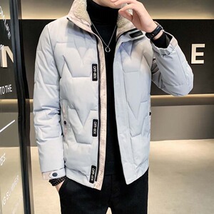 主推大货立领棉衣冬季青年休闲纯色棉服外套MY8608图片