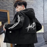 2021秋季新款潮流男士韩版时尚连帽夹克上衣XZ313B-1-JK0906-P55，男装夹克，星座313B-2