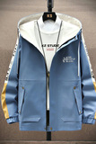 JK155-P55秋季青年薄款连帽外套百搭休闲拉链夹克，男装夹克，星座313B-2